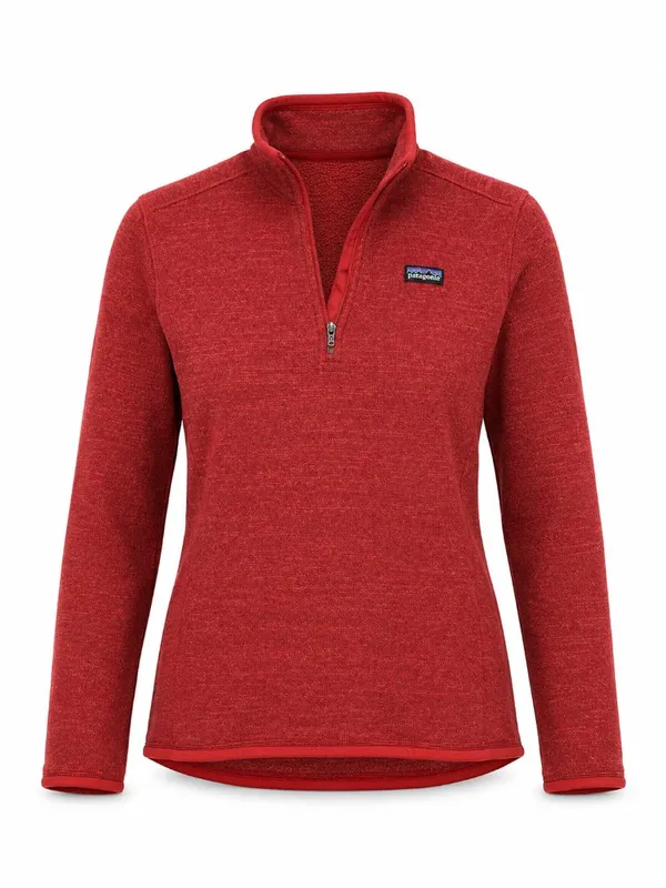Patagonia Better Sweater 1/4 Zip Red Women’s L - Image 2