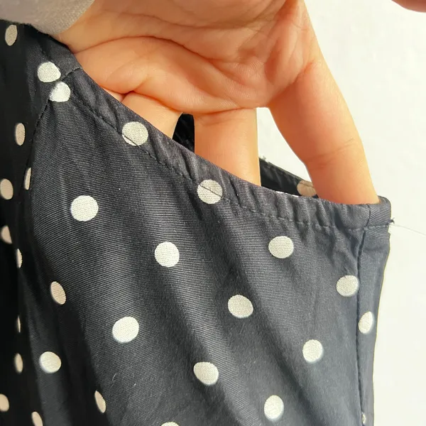My Michelle Vintage‎ Black White Polka Dot Dress Pin Up Retro 90s Mod Size Small - Image 6