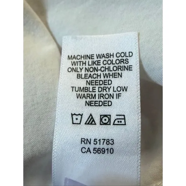 Maurices White Button Down Shirt Size L Long Sleeve Pocket - Image 6