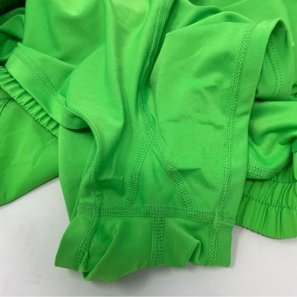 Zyia Bright Neon Green Velocity Lined Athletic Shorts - Image 8