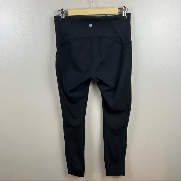 Lululemon Train Times 7/8 Pant Leggings Size 8 25" Black Athletic Workout - Image 2