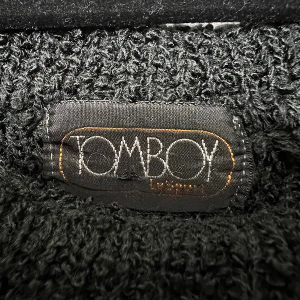 Vintage Tomboy Black Cowl Neck Sweater Textured Knit Pullover Medium‎ 80s 90s - Image 2