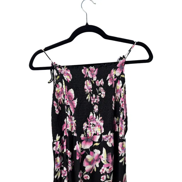 Intimately Free People Garden Party Black Floral Maxi Dress Size Large - Image 8