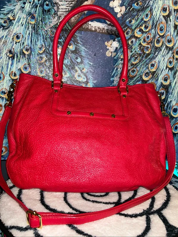 Tory Burch Hot Pink Leather Satchel with Detachable Strap - Image 5