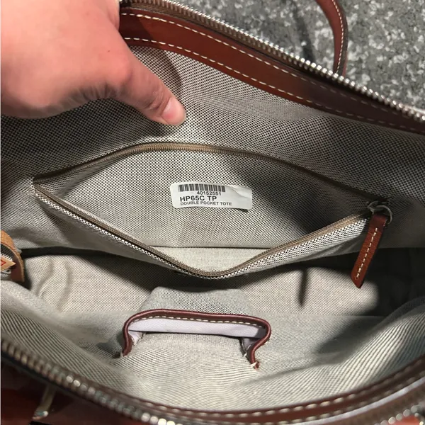Elegant Brown and Tan Men's Bag - Image 3