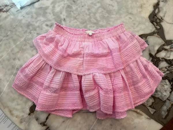 Fancy Pink Skirt Love Shack Ruffle Mini - Image 4