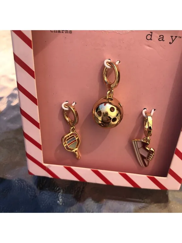 A New Day Charms NWT Tennis Themes Gold Tone Charms - Image 2