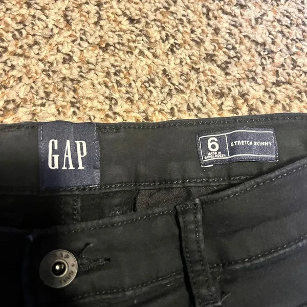 GAP Stretch Skinny Pants Blue‎ Casual Everyday Trousers Size 6 - Image 2