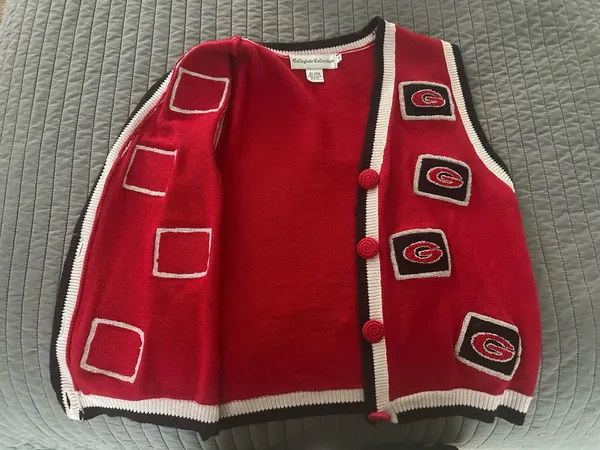 Collegiate Outfitters Georgia bulldogs Sweater Vest - Image 2