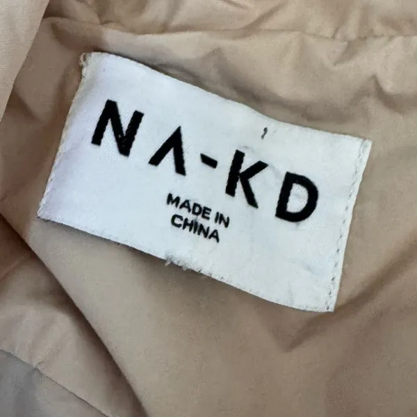 NA-KD Waist Drawstring Padded Jacket Large - Image 8