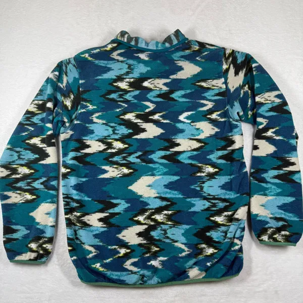 Patagonia Synchilla Snap-T Fleece‎ Pullover Trout Tales Elwha Pattern Large - Image 8