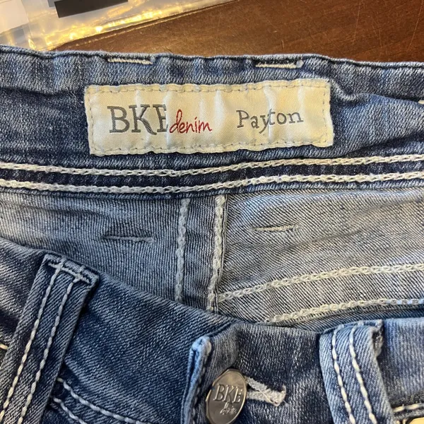 1285 | BKE Payton Slim Bootcut Contrast Stitch Denim Jeans Blue‎ Womens 26R - Image 7