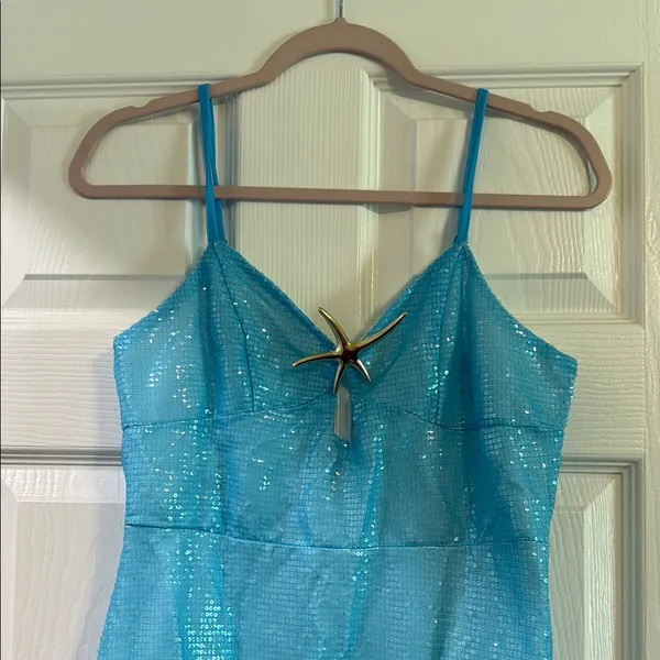 Amazon Blue and Green seashell Gradient Dress - Image 2