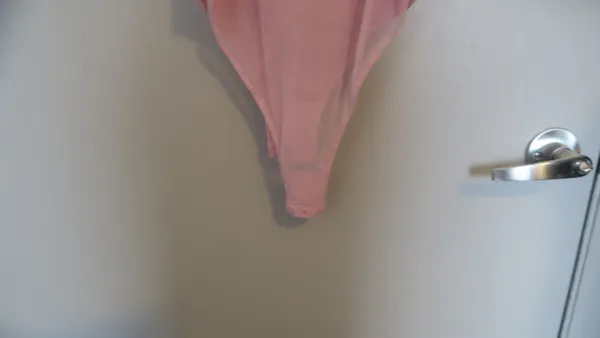Victoria's Secret lacey illusion top mesh sexy lingerie bodysuit in pink. - Image 10