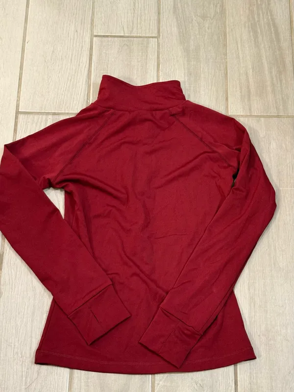 Doublju Burgundy Zip-Up Active Jacket with Slim Fit - Image 6