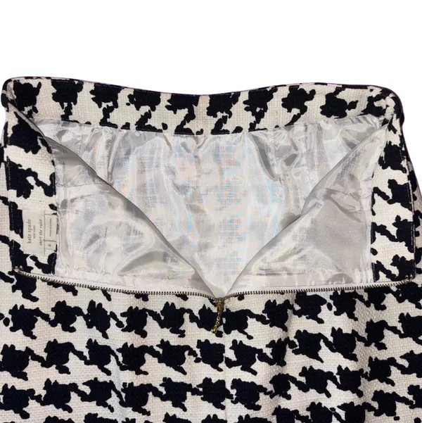 Kate Spade Black & White Houndstooth Skirt - Image 5