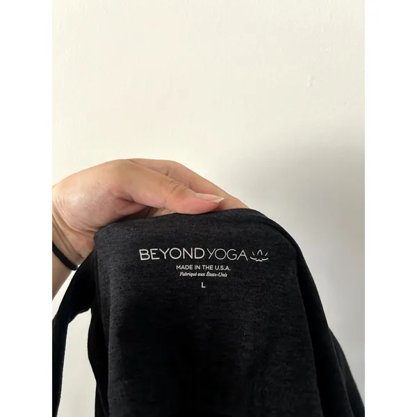 Beyond Yoga Black Spacedye Icon Midi Dress Size L - Image 4