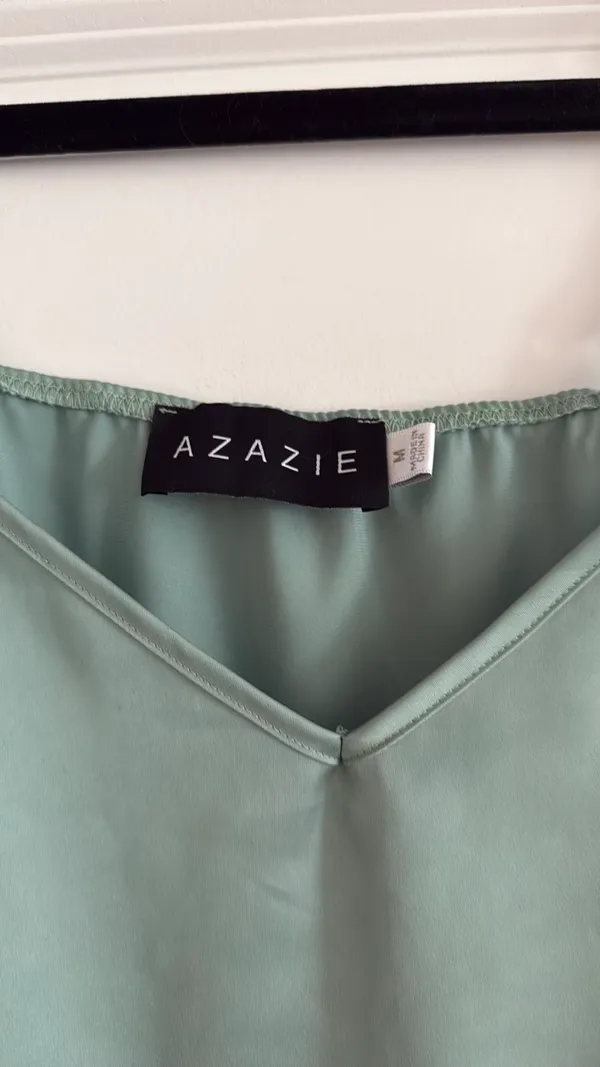 Green azazie slip dress - Image 2