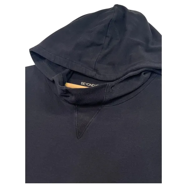 Beyond Yoga Hoodie Womens Medium Black Cropped Pullover Sweatshirt Modal USA - Image 3