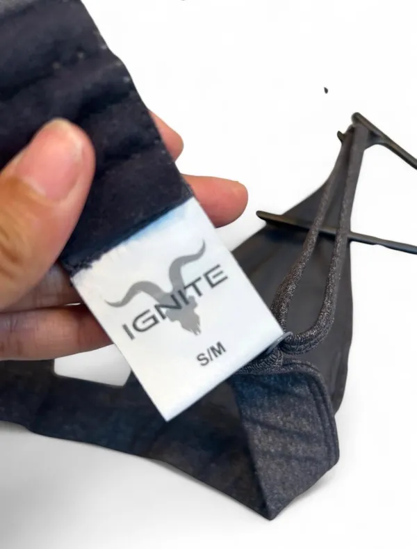 IGNITE Gray heather Ignite sports bra in size S/M #activewear #fitness - Image 3