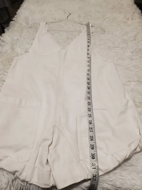 We The Free High Roller High Roller Shortalls in White Small - Image 6