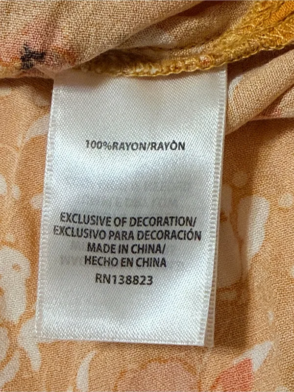 Idyllwind printed lightweight mini dress, spaghetti straps slip dress size M - Image 7