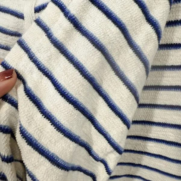 Marine Layer Playa Hoodie Navy & Cream Stripe Size S - Image 6