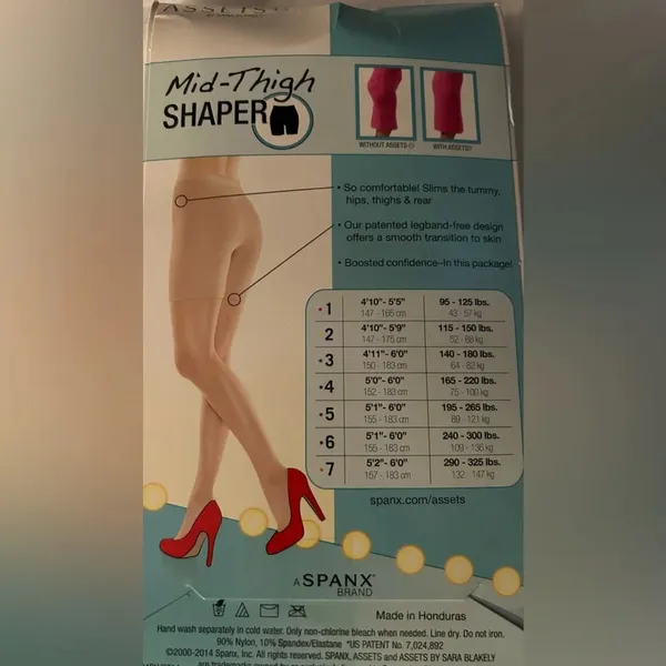 New assets by spanx nude mid thigh shaper size 5 - Image 2