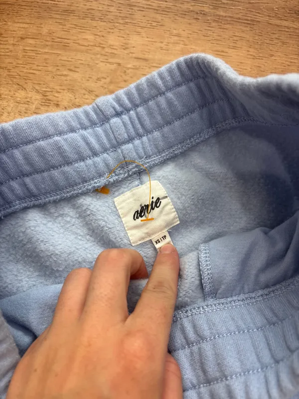 Aerie Light Blue Lounge Shorts - Image 3