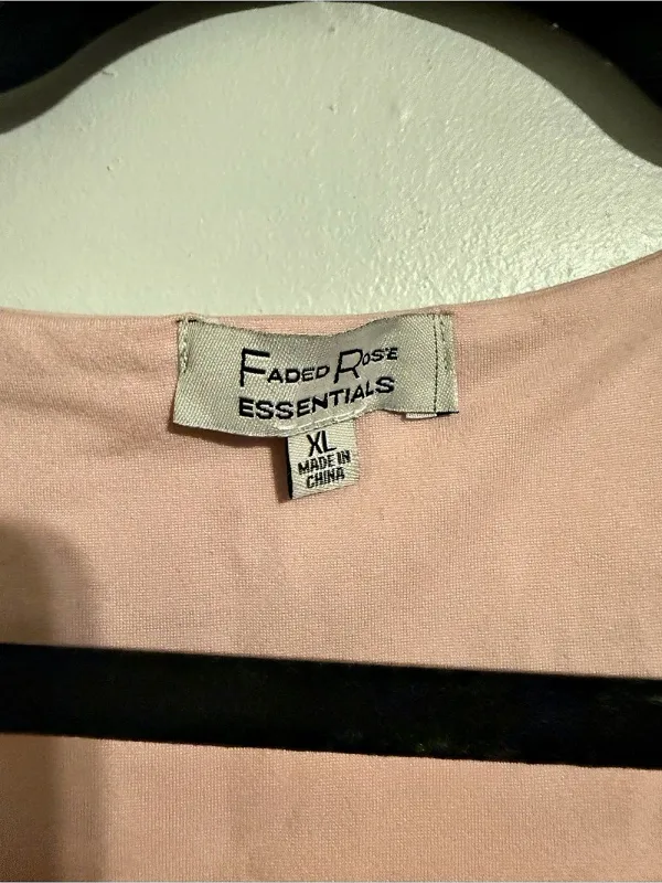 Faded Rose Pink Bodysuit Size XL NWT - Image 3