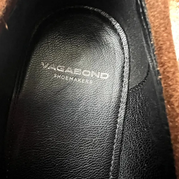Vagabond Alex Loafers size 39 suede brown black - Image 3