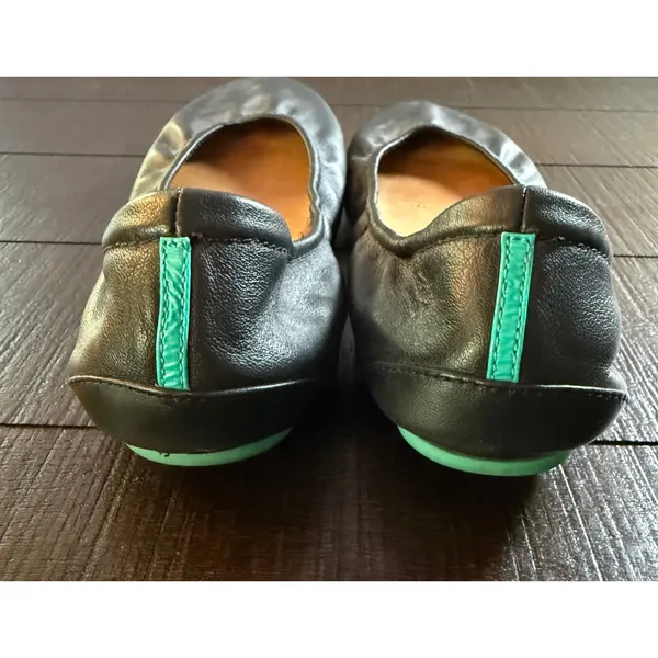 Tieks Ballet Flats Women 9 Matte Black Italian Leather Foldable Classic Office - Image 3