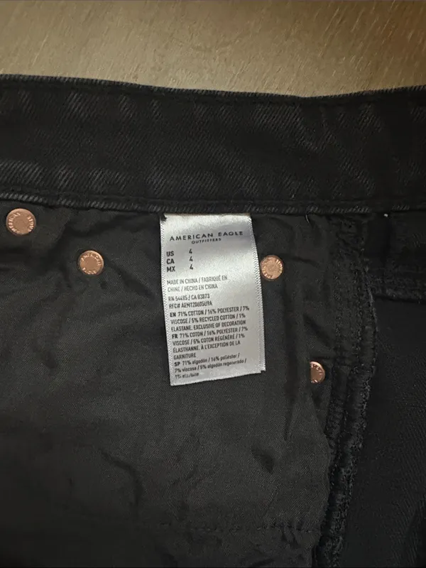 Black American Eagle Shorts - Image 4