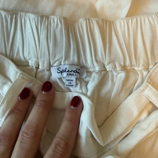 Splendid White Linen Pants - Image 3
