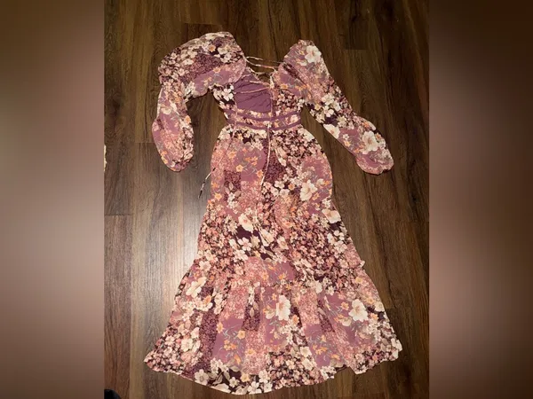 Rare Altar'd State Billy Patchwork Maxi Dress Floral $148 spring summer party - Image 13