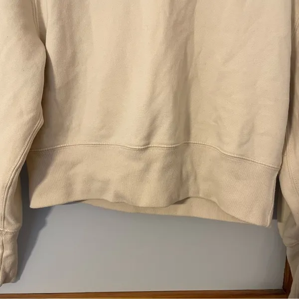 Abercrombie Ivory Mock Neck Cropped Pullover Sweater - Image 5