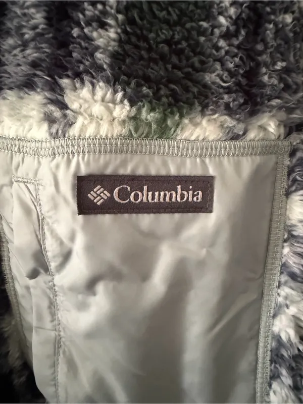 💙Columbia So Soft West Bend 1/4 Zip Fleece Pullover Plaid Jacket💙 ~medium 🆕 - Image 3