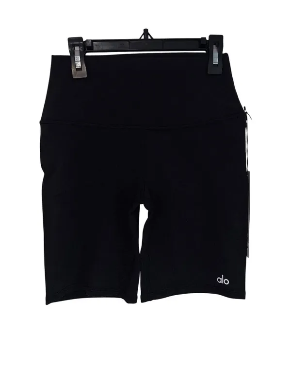 Alo Yoga High Waist Biker Shorts in Black Medium New Womens Leggings - Image 5