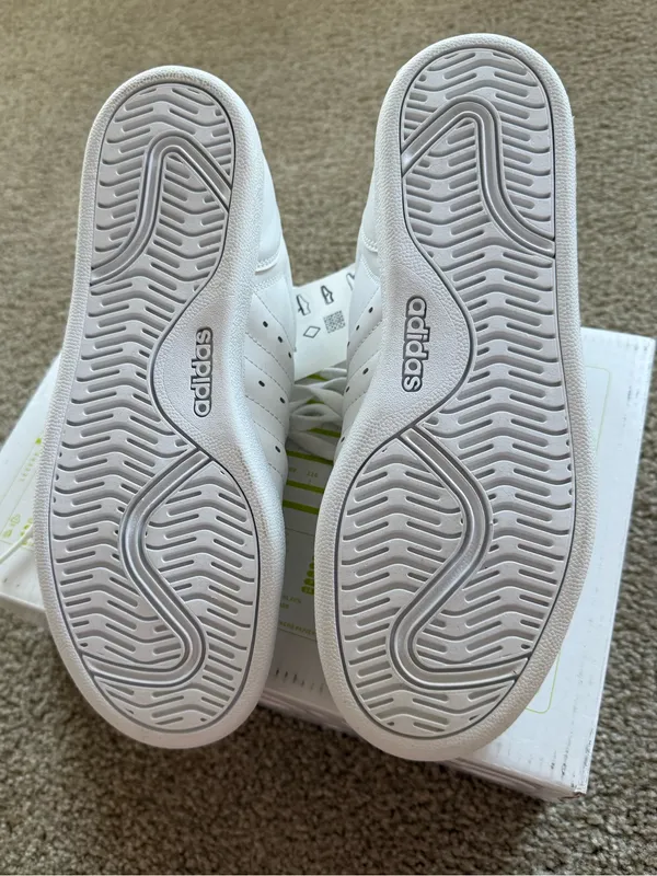 Adidas Vintage Baseline W White Leather Low Top Premium Classic Tennis Sneakers - Image 8
