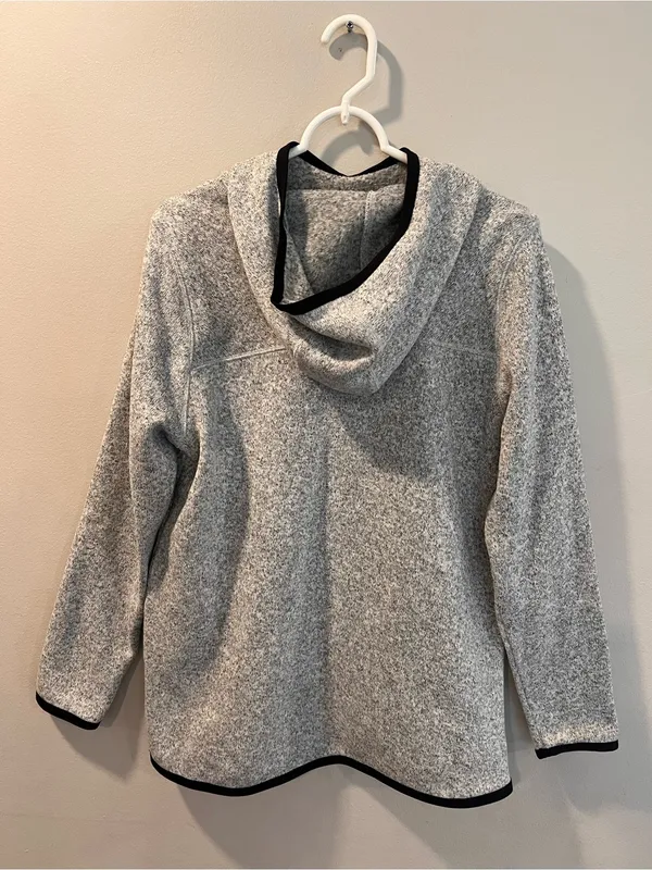 Nike Tech Fleece Heathered Gray Pullover Hoodie Women’s Sweatshirt Size Medium - Image 5