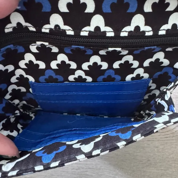 Vera Bradley Canterberry Cobalt Mini Hipster Quilted Cotton Crossbody Bag - Image 4