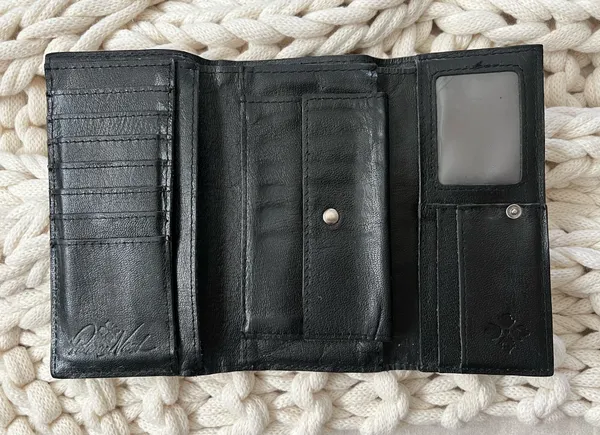 Metal Studded Leather Wallet - Image 4