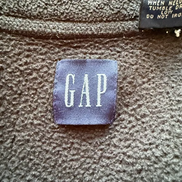 GAP zip up sleeveless mock neck black stretchy vest with pockets women's XS - Image 9