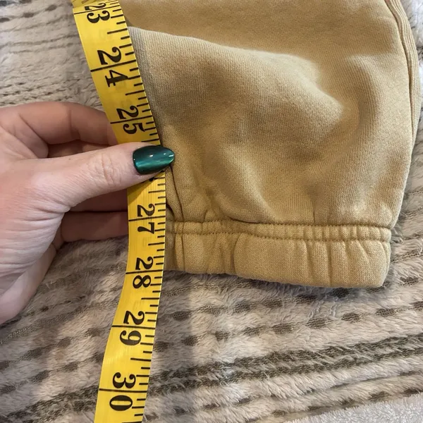 Tna Sweatpants Womens Small Beige COZYAF Fleece Jogger Elastic Waist Lounge - Image 3