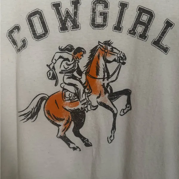 Full Tilt Cream Graphic Cowgirl Tee - Image 2