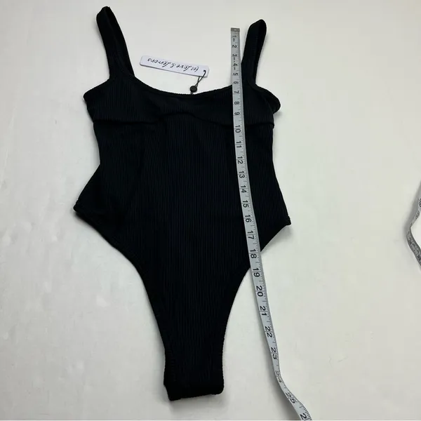 For‎ Love & Lemons Ribbed Black Bodysuit Tank Thong Back Womens Size XS NEW - Image 10