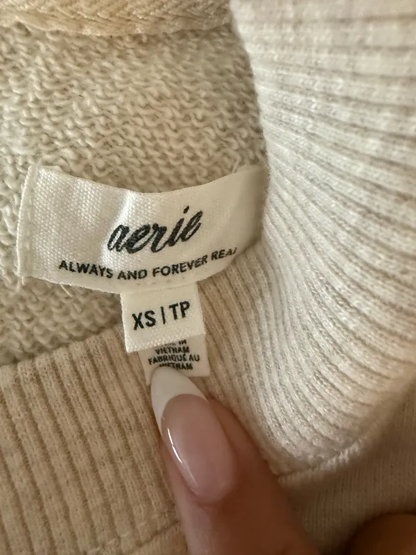 Beige Aerie Sweater With Bow  - Image 2