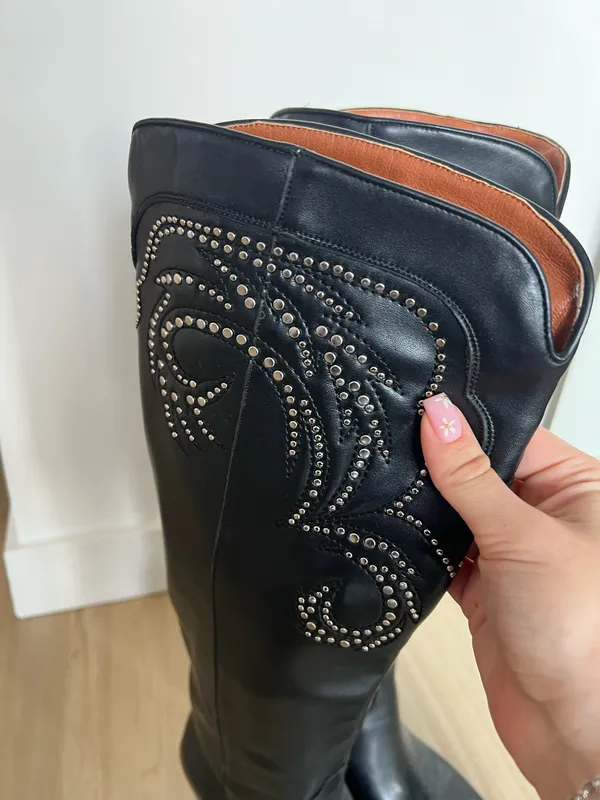 Amazon Cowboy boots black 6 - Image 4