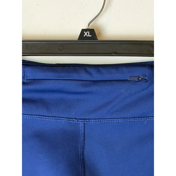 Nike Dri FIT Leggings Women Medium Blue Cropped Laser Cut Pockets‎ Athleisure - Image 8