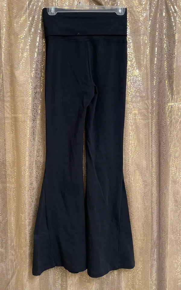 OFFLINE Black OG Foldover High Waisted Super Flare Leggings, S NWOT - Image 2